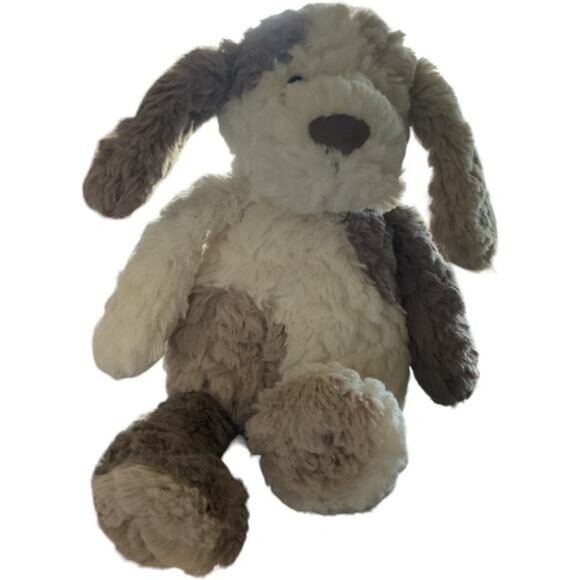 Mary Meyer Stuffed Dog Plush Toy 12" Brown & White - Picture 1 of 4